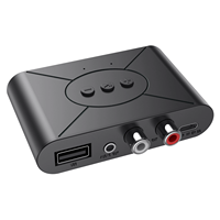 TUTI Bluetooth 5.3 BT Audio-Empfänger AUX 3,5mm RCA-Buchse USB-Stick Smart Playback Stereo Audio Wireless Adapter für TV Auto-Kit