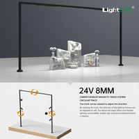 Système d'éclairage sur rail magnétique LED Tuya Zigbee 24V 8mm ultra-fin pour vitrines de bijoux, éclairage de surface, mini spots.