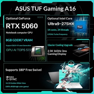 Portátil As Us Tuf Gaming 6 Pro Core Edition de Ultra Alto Rendimiento de 16 Pulgadas, Rtx5060 Tuf Gaming F16/i7-14650hx/rtx5050 Core - Product Image 3