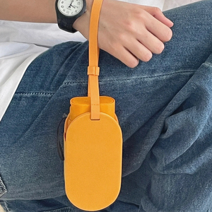 Funda de cuero PU para cápsula, funda de paraguas portátil a la moda, bolsa de almacenamiento, correa de paraguas, funda de <span class=keywords><strong>hombro</strong></span> - Product Image 1