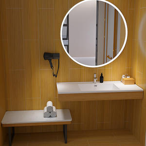 Elegante Lavabo de Cerámica Blanco con Borde Delgado, Diseño Rectangular Empotrable, Ecológico y Fácil de Limpiar para Muebles de Baño Modernos - Product Image 5