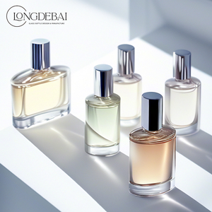 Botella de Perfume de Vidrio Transparente Única al por Mayor, 100ml, Cuadrada, Personalizada, de Lujo, Vacía, 50ml, con Etiqueta - Product Image 6