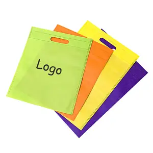 Widely Used Superior Quality Popular Product D Cut Handle Non Woven Reusable Shopping Bags