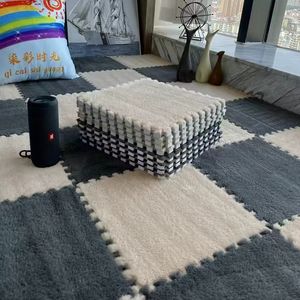 Alfombra Cálida para Interiores, Alfombra Protectora para Bebés y Niños, Alfombra para Área de Juegos, Alfombra para Oficina, Alfombra para Sala de Estar, Alfombra Cuadrada con Borde Grueso - Product Image 2