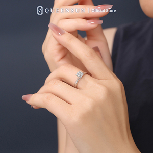<span class=keywords><strong>Anillo</strong></span> de Compromiso Solitario con Diamante Cultivado en Laboratorio IGI de Oro de 18K, Corte Brillante, 1 Quilate, <span class=keywords><strong>Anillo</strong></span> de Lujo para Novia, Regalo de Aniversario para Mujer - Product Image 5