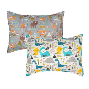 2 packs d'oreillers en coton biologique pour enfants 13 "<span class=keywords><strong>x</strong></span> 18"/12 "<span class=keywords><strong>x</strong></span> 16" doux et respirant avec enveloppe taies d'oreiller pour la literie des tout-petits - Product Image 1