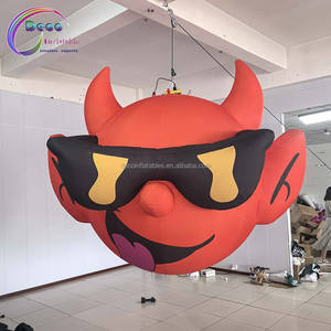 Calcomanía colgante de publicidad inflable con cabeza de demonio de dibujos animados llamativo - Product Image 3