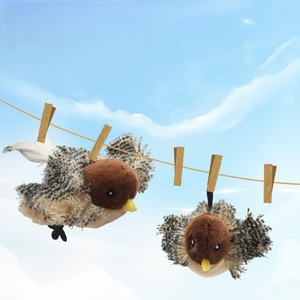 New có thể sạc lại tương tác điện tử Cat <span class=keywords><strong>Bird</strong></span> Đồ chơi bông sang trọng sống động như thật vỗ cánh Squeaky chirp catnip cảm ứng kích hoạt - Product Image 4