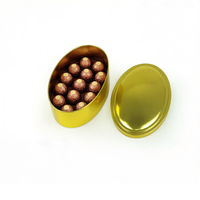 Grandes boîtes ovales en fer blanc de qualité alimentaire avec impression offset pour le stockage du thé, du café, des bonbons, du chocolat, des gâteaux et du pain