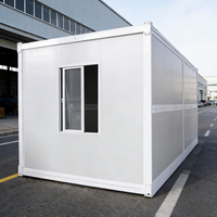 Maison conteneur pliable préfabriquée de 20 pieds ou 40 pieds pour hôtel, bureau ou mini-maison, idéale pour l'habitation mobile en extérieur