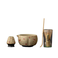 YUBIN – Ensemble de thé en porcelaine moderne, écologique et résistant à la chaleur, bol à matcha 550 ml, fouet en bambou Chasen, boîte personnalisable avec logo pour entreprises