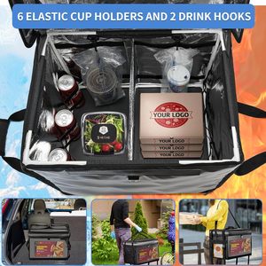 Bolsa de Reparto de Comida Aislada, Impermeable, Universal, para Bicicletas Eléctricas, Scooters, Motocicletas, con Impresión Digital - Product Image 5