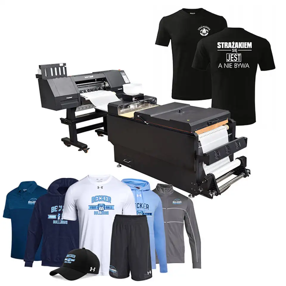 Inkttijd 60Cm T-Shirt Drukmachine Dtf Printers I3200 4 Warmteoverdracht Dtf Printer