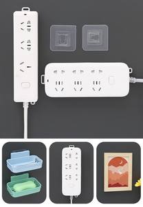 Double-Sided Wall <b>Hooks</b> High Duty Double-Sided Self Adhesive Towel Storage <b>Sucker</b> <b>Hooks</b> Waterproof <b>Hooks</b> for Bathroom Kitchen - Product Image 2