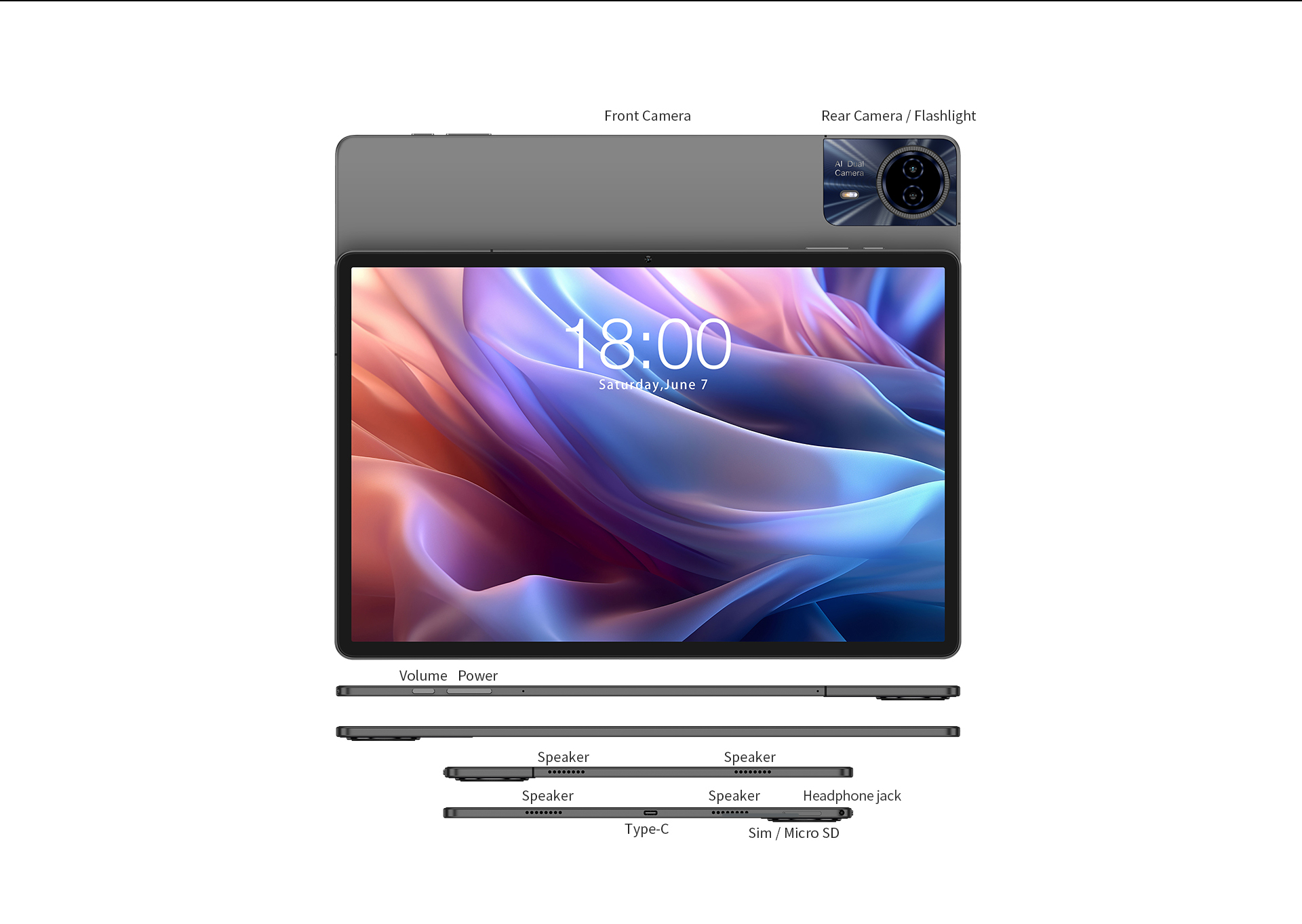 2024 Teclast T65 MAX 13inch Tablet - Android 14, 8+256GB