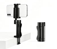 Soporte móvil multiusos con clip y rotación de 360° °   Soporte móvil portátil con ángulos ajustables para viajes y vlogging