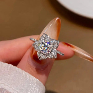 Anello Floreale da Donna, Elegante Stile Coreano, Minimalista, alla Moda, per Uso Quotidiano, Accessorio per Mani da Festa, Regalo - Product Image 5