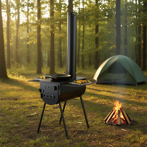 Poêle à bois portable de 118 pouces pour le camping en plein air avec tuyau de cheminée pour le chauffage au bois - Product Image 2