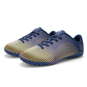 Chaussures de football d'extérieur personnalisées, professionnelles, de haute qualité, légères, toutes saisons, à lacets, dessus en PU, semelle extérieure en TPU, unisexe - Product Image 2