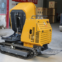 Meistverkaufter Mini-Raupenkipper Raupenlader 1200KG Diesel/Benzinmotor mit Motor & Pumpe 594dm Schaufelkapazität