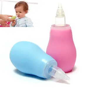 Aspiratore nasale per bambini morbido e sicuro in Silicone aspirapolvere per naso siringa per orecchio Design rotondo della lampadina Twister per neonati bambini
