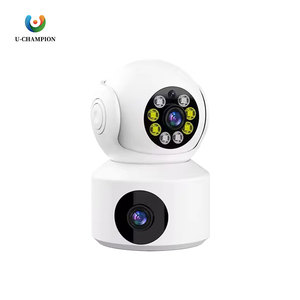 El modelo más nuevo Cámaras duales Full HD Color Visión nocturna WiFi PTZ Red DE SEGURIDAD IP Cámara CCTV Lente doble Mini cámara inalámbrica - Product Image 1