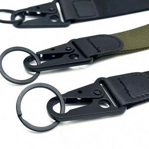 Custom Logo Printed Sublimation Climbing Buckle Strap Wrist <b>Polyester</b> Keychain <b>Lanyard</b> Short Keychain <b>Lanyards</b> - Product Image 2