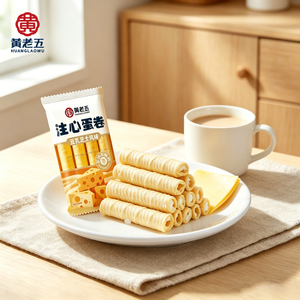 Galletas <span class=keywords><strong>de</strong></span> Huevo Rellenas Crujientes con <span class=keywords><strong>Leche</strong></span> <span class=keywords><strong>de</strong></span> Soya y Sabor a Queso, <span class=keywords><strong>Sin</strong></span> Grasas Trans, Disponibles con Marca Privada - Product Image 1
