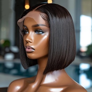 13x4 Lace Frontal 7 Inch Straight <b>Bob</b> <b>Wig</b> 100% Human Hair Short Straight <b>Bob</b> Lace Front <b>Wigs</b> For Women - Product Image 3