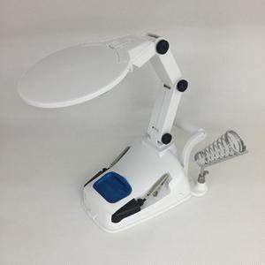 <span class=keywords><strong>Loupe</strong></span> de Soudure Professionnelle de Bureau Éclairée avec Lumière LED et 3ème Main d'Aide, Station de Soudage avec <span class=keywords><strong>Loupe</strong></span> Intégrée - Product Image 2