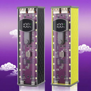 <strong>18650</strong> Battery Charging Bank Box Adjustable Voltage PD45W 22.5W Dual USB Type C Fast Charging Powerbank - Product Image 2
