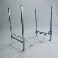 Pieds de table pliables en métal réglables en hauteur, pieds de table télescopiques, pieds de table extensibles, hauteur 29/39 pouces