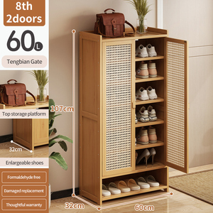 <span class=keywords><strong>Scarpiera</strong></span> Moderna Salvaspazio in Bambù per Dormitori, Armadio Portascarpe per Uso Domestico, Scaffale di Grande Capacità - Product Image 5