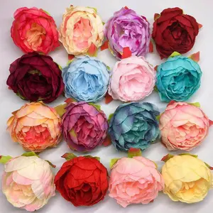 عالية الجودة الفاوانيا زهرة ديكور منزلي للزفاف الحرير وردة صناعية الزهور رئيس