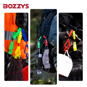 Oem Tùy Chỉnh Kép <span class=keywords><strong>Clip</strong></span> BD-AJ100 Cường Độ Cao Pom Nhựa Làm Việc An Toàn Găng Tay <span class=keywords><strong>Clip</strong></span> Chủ Chống-Mất Grabber Với Sửa Chữa Khóa - Product Image 5