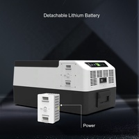 Réfrigérateur portable solaire DC 15L 12/24V 45W, mini glacière pour le camping en plein air, glacière 12v