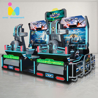 Machine de jeu d'arcade à pièces pour simulateur de tir de combat aérien avec rotation de 360 degrés AMA