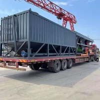 Nuovo Tipo di Silo Orizzontale Mobile per lo Stoccaggio di Cemento in Polvere, e Serbatoio per Cemento Orizzontale per il Trasporto in Container da 40 Piedi