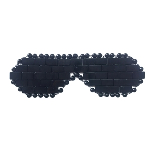 Factory Wholesale Hand-woven Natural Obsidian Small Gemstone Eye Cover Cooling Eye Mask Cold Therapy to Eliminate Eye Puffiness - Product Image 2