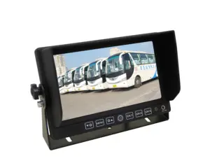 2CH Split Tft Lcd 7 Inch Scherm On-Board Reverse View Security Camera Auto Monitor