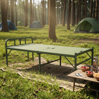DDCY Lit de camping pliable en acier durable avec garantie de 3 ans