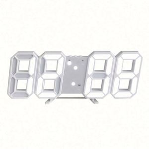 Digital Electronic Alarm <b>Clock</b> Table Mountable Smart Luminous 3D Plastic Radio Square Modern Office Living Room <b>Clock</b> - Product Image 4