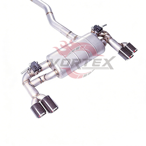 Système d'échappement Valvetronic Vortex SS304 pour BMW F22 218i 220i 2014-2024, silencieux de performance racing Catback, embouts en carbone quadruples - Product Image 4