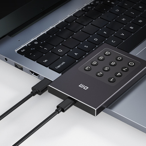 High Speed Transfer Hardware Encryption Portable <strong>SSD</strong> Shockproof Aluminum <strong>External</strong> Password Solid State <strong>Drive</strong> - Product Image 3