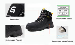 <span class=keywords><strong>Chaussures</strong></span> <span class=keywords><strong>de</strong></span> <span class=keywords><strong>sécurité</strong></span> pour hommes Guyisa, résistantes aux perforations, semelle en acier, respirantes, antistatiques, antidérapantes, tige en microfibre - Product Image 6