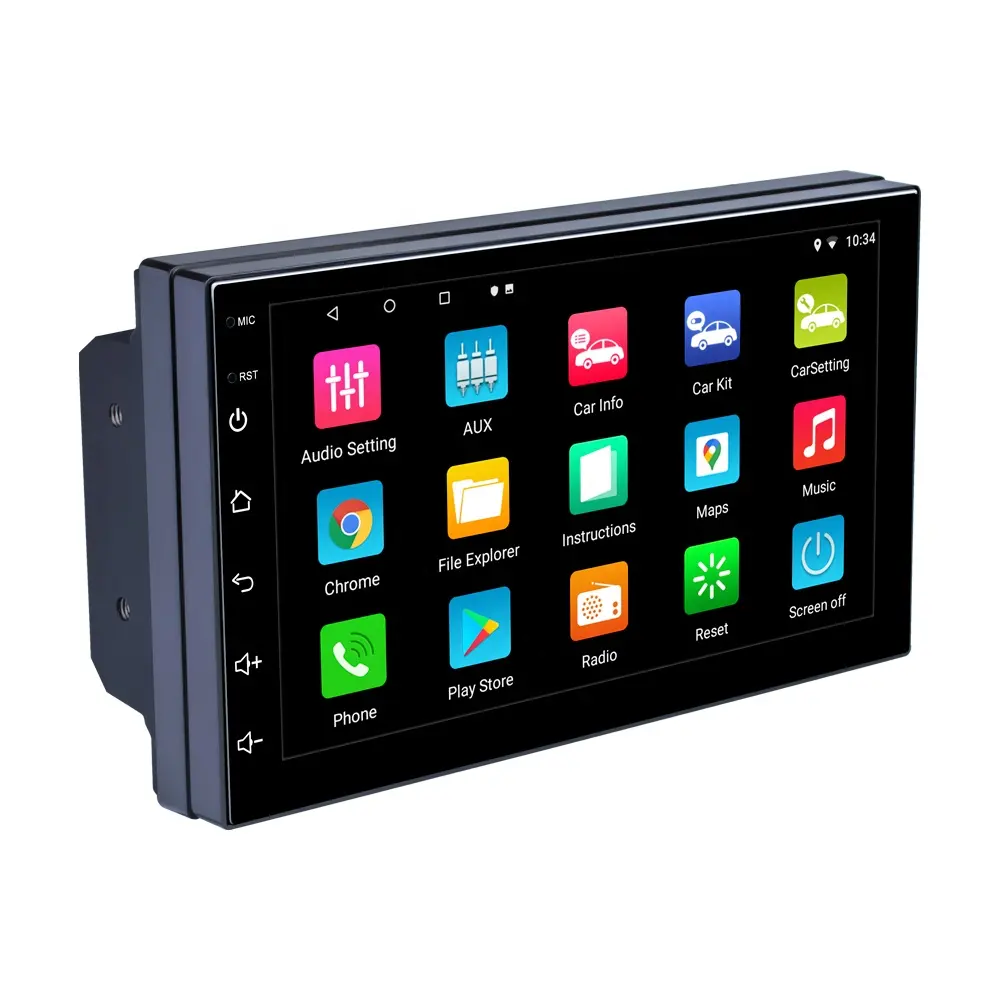 Auto GPS Navigation FM Radio Wifi 2.5D Double Din 7 Zoll Full Touch Android 12 Auto Stereo Player