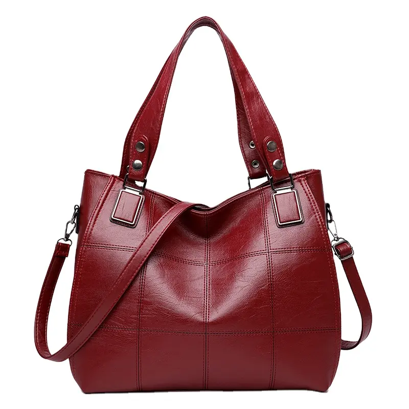 Messenger bag 2022 new shoulder bag large-capacity soft leather handbag large-capacity fashion casual mother bag