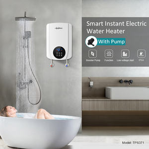 Chauffe-eau instantané intelligent 5500W avec pompe, commande tactile, écran LED, chauffe-eau électrique sans réservoir 220V pour la maison - Product Image 4