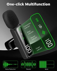 Microphone Lavalier Portable à Réduction de Bruit avec Batterie Intégrée, Léger, Mini, Col de Cygne, Omnidirectionnel pour Téléphone Portable et Appareil Photo - Product Image 4