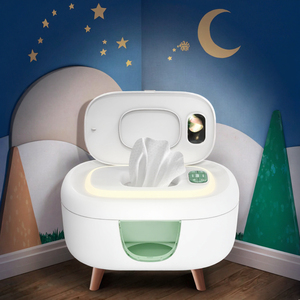 TinyBums - Chauffe-serviettes et distributeur électrique avec interrupteur marche/arrêt à lumière LED à changement de couleur Jool Baby (Aqua) - Product Image 3